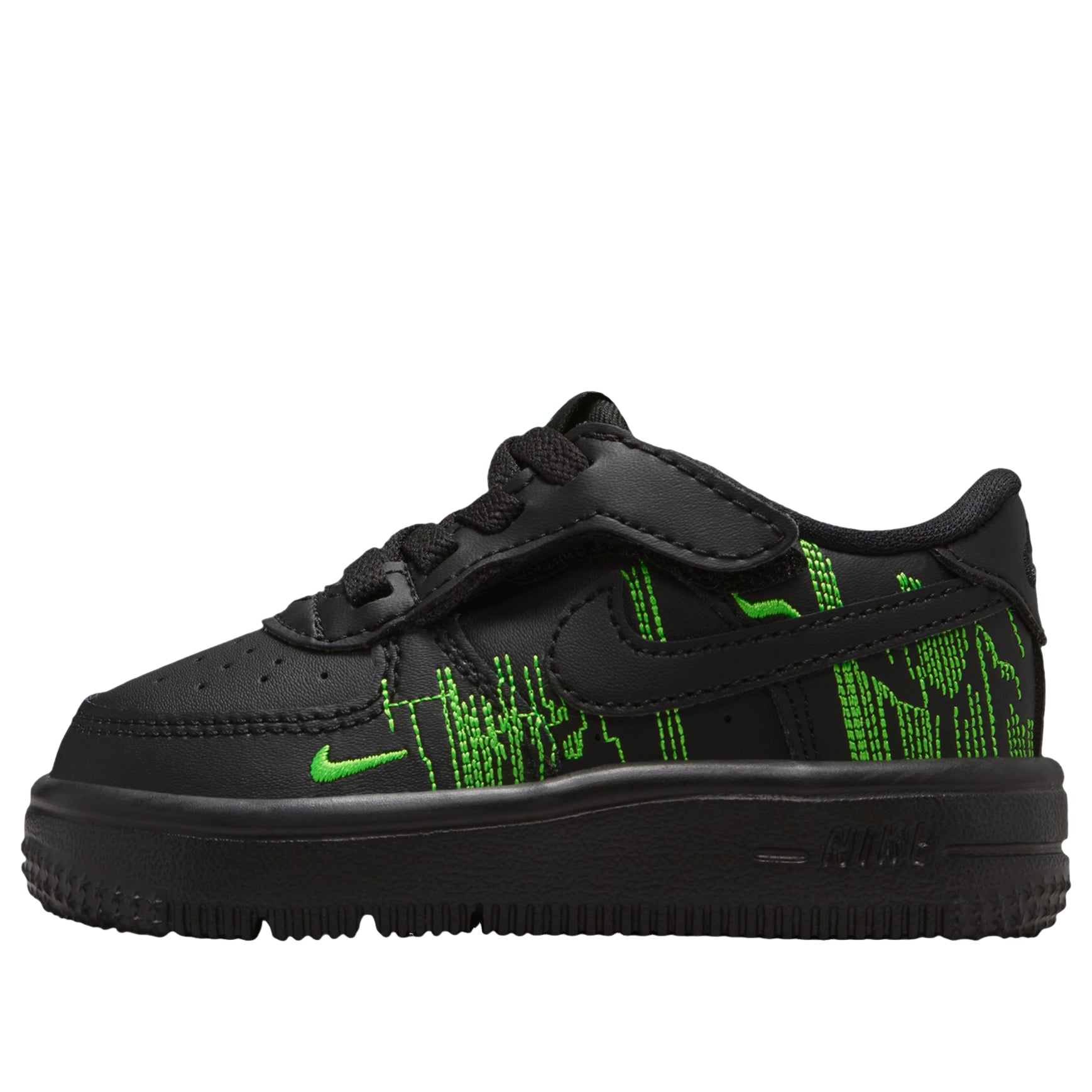 (TD) Nike Force 1 Low LV8 4 EasyOn 'Black Green' II0764-001