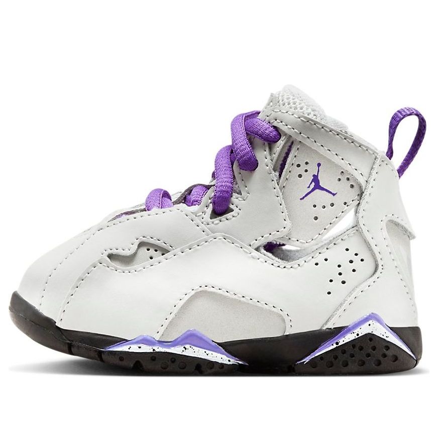 (TD) Air Jordan True Flight 'Base Grey Purple Venom' 343797-052