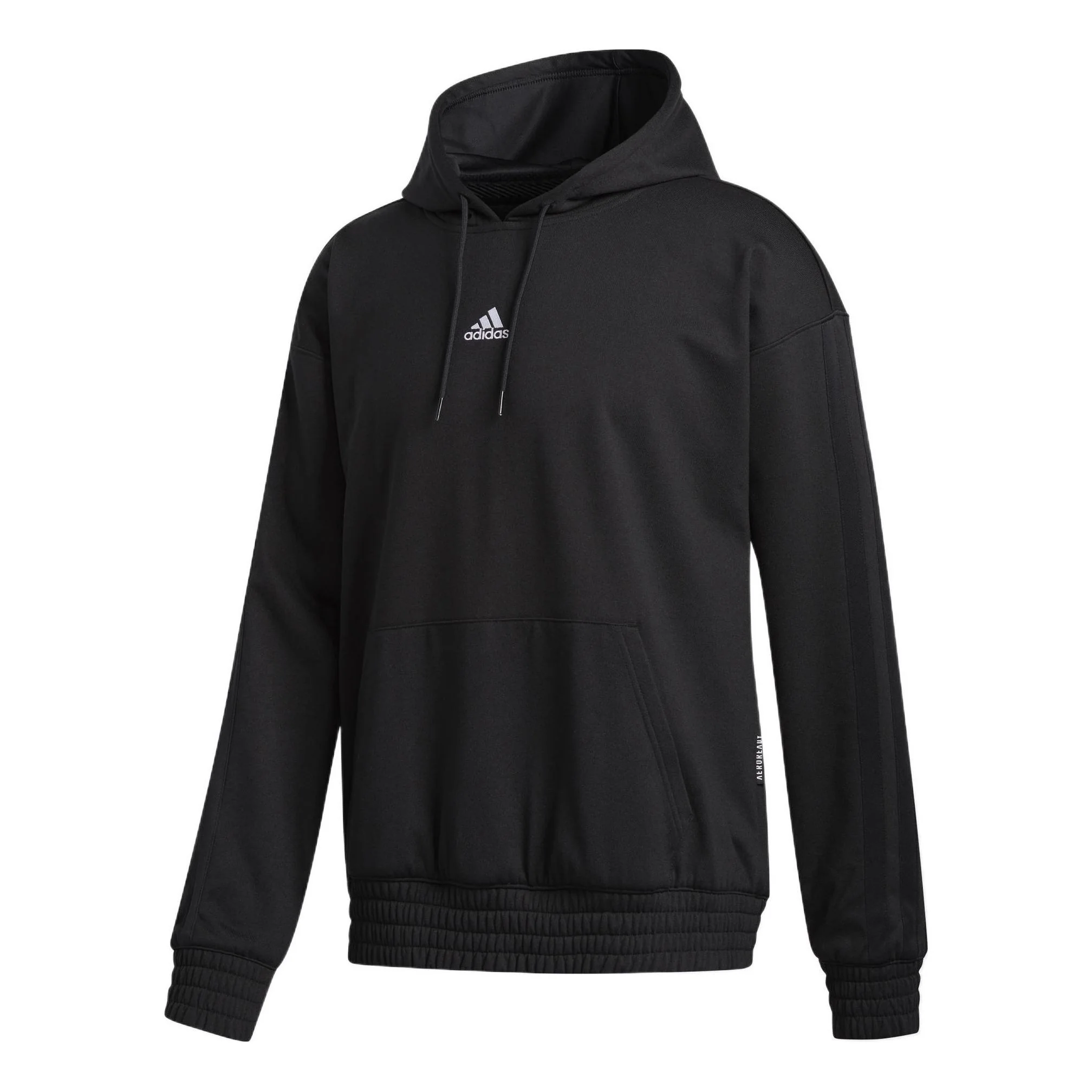 Men's adidas LD WNTR HD Small Logo Basketball Hooded Sports Black GD6858