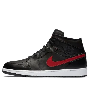 Air Jordan 1 Retro Mid 'Black Team Red' 554724-009