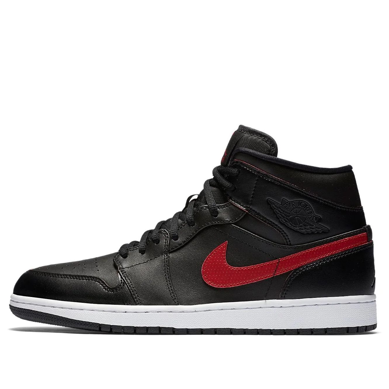 Air Jordan 1 Retro Mid 'Black Team Red' 554724-009