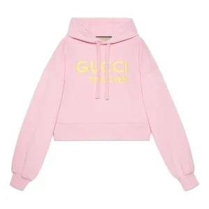 (WMNS) Gucci Cotton Hooded Sweatshirt With Embroidery 'Pink' 765384-XJF0S-5358