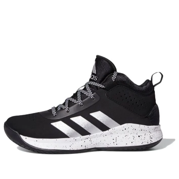 (PS) adidas Cross 'Em Up 5 J Wide 'Black Silver Metallic' FZ1473