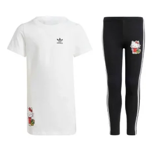 (PS) adidas Originals x Hello Kitty Tee Dress Set 'White Black' II0853