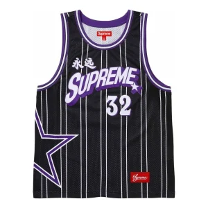 Supreme Star Basketball Jersey 'Black White' SUP-SS24-285