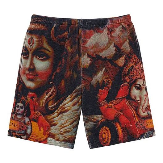 Supreme FW19 Week 13 Ganesh Waffle Short Black SUP-FW19-10692