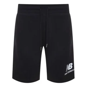 New Balance Essentials Stacked Logo Shorts Asia Sizing 'Black' AMS03558-BK