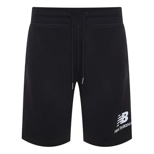 New Balance Essentials Stacked Logo Shorts Asia Sizing 'Black' AMS03558-BK