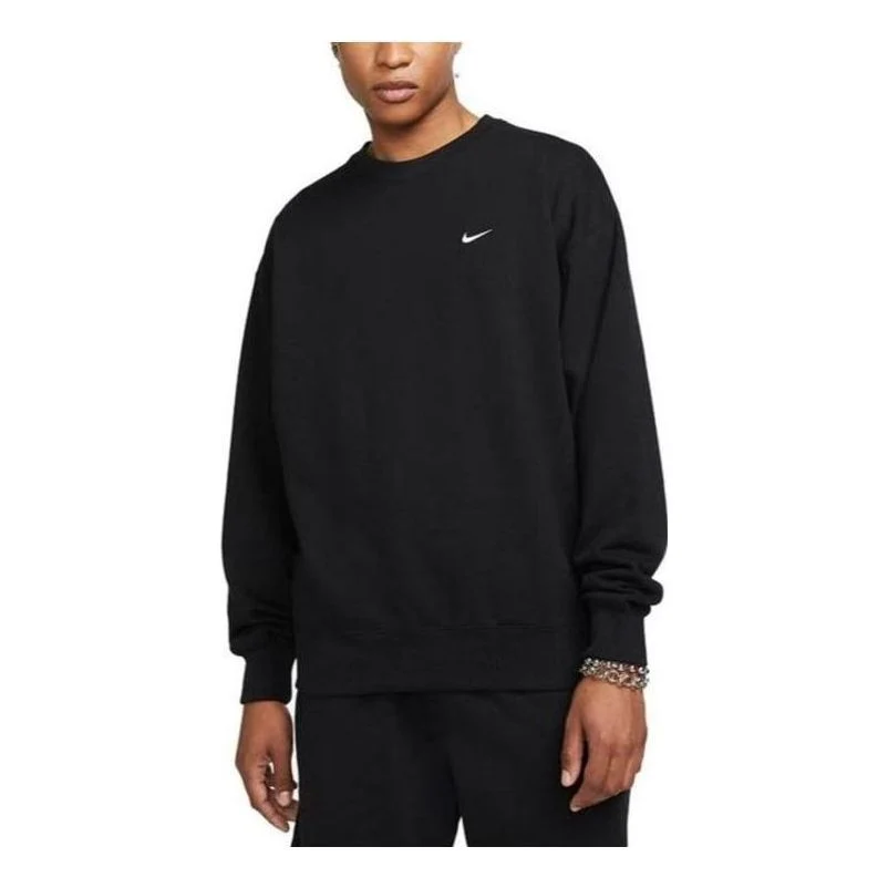 Nike Solo Swoosh Crewneck Sweatshirt 'Black' DX0811-010