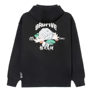 Li-Ning BadFive Graphic Fleece Hoodie 'Black' AWDRD25-4