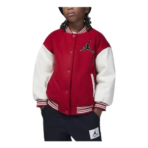 (PS) Air Jordan Varsity Logo Jacket 'Red White' FV6042-687