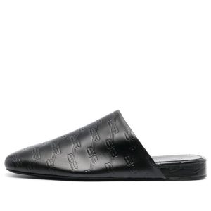 Balenciaga Leather Cosy BB Mules 'Black' 743926WB7221000