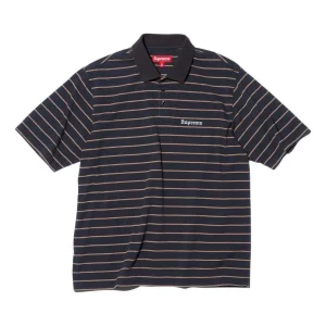 Supreme x Melvins Stripe S/S Polo 'Black White' SUP-SS24-221
