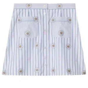 (WMNS) Gucci Interlocking G And Flower Print Skirt 'White Light Blue' 781768-ZAQFC-9241