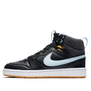 (GS) Nike Court Borough Md 2 Boot Flt Black/Blue CD6145-001
