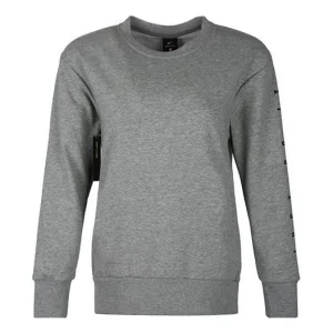 (WMNS) Nike Crew Grx Knitting Round-neck Sweatshirt 'Grey' AT0600-063