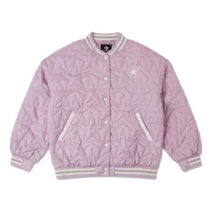 (WMNS) Converse Rpc Padded Baseball Jacket Asia Sizing 'Pink' 10025223-A04