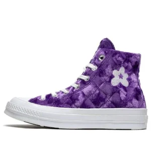 Converse x Golf Le FleurChuck 70 Hi 'Quilted Velvet Tillandsia Purple' 165600C