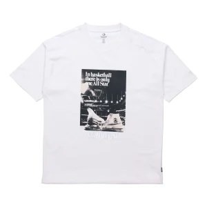 Converse Chuck Taylor Washed Archive Basketball T-Shirt Asia Sizing 'White' 10022903-A02