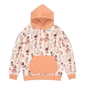 Li-Ning x Disney Crossover Mickey Full Print Hoodie 'White Orange' AWDR133-1
