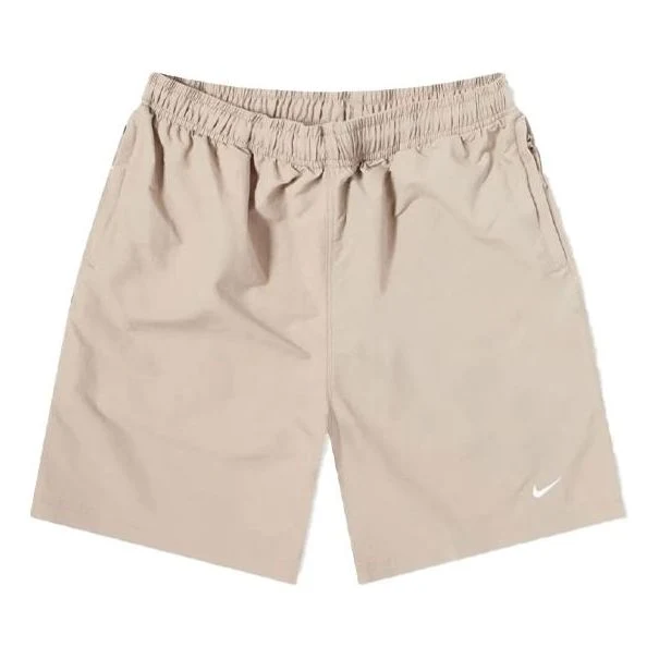 Men's Nike Logo Micro Mark Breathable Solid Color Shorts Yellow DM4402-245