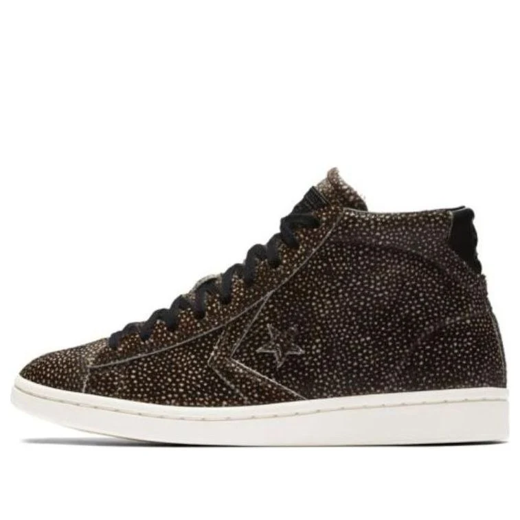 (WMNS) Converse Pro Leather LP Mid 'Black White Egret' 558017C