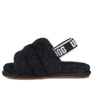 (TD) UGG Fluff Yeah Slide 'Black' 1098579T-BLK