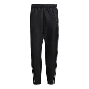adidas originals Blue Version Series Side Zipper Sports Long Pants Black HB1695