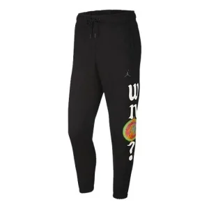 Men's Jordan Why Not? Casual Sports Elastic Waistband Fleece Long Pants/Trousers Black DD3330-010