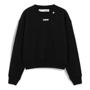 Off-White Alphabet Printing Pullover Black OMBA035R20E300041001