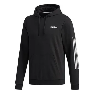 adidas neo M Ce 3s Hoody logo Printing hooded Knit Sports Black DW8042