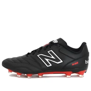 New Balance 442 Team HG BK2 Soccer Shoes 'Black Red White' MS42HBK2