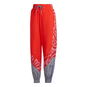 (WMNS) adidas by Stella McCartney Pants Asia Sizing 'Red Grey' HD9141