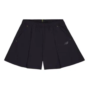 (WMNS) New Balance Small NB Logo Woven Short Asia Sizing 'Black' NVE24232-BK