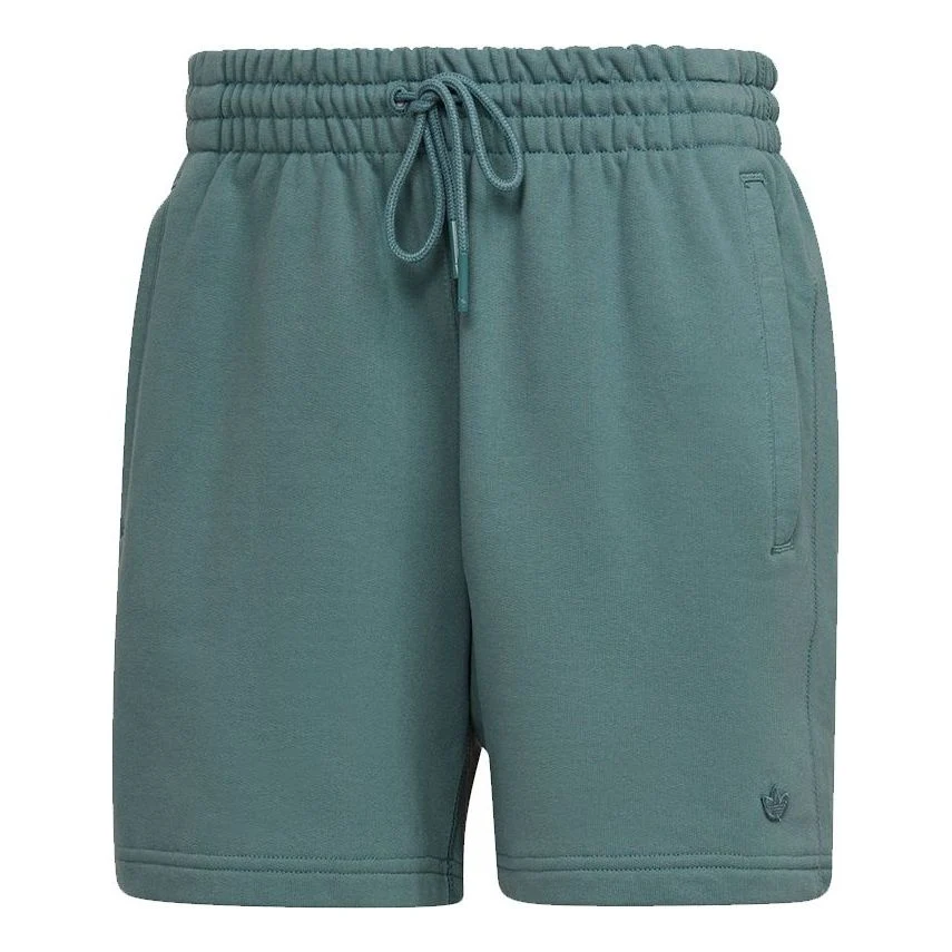 adidas originals C Short Ft Solid Color Lacing Sports Shorts Green HF6363