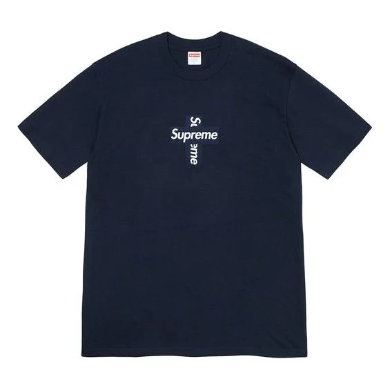 Supreme Week 17 Cross Box Logo Tee LogoT SUP-FW20-371-BLU