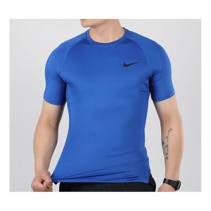 Men's Nike Pro Training Tight Short Sleeve Blue T-Shirt BV5632-480