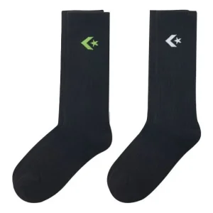 Converse Core Twin Pack Crew Socks 'Black' 10022791-A02