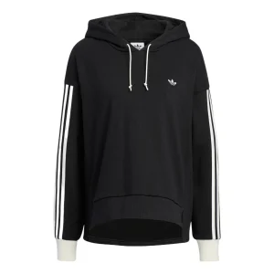 (WMNS) adidas Originals Trefoil Hoodie 'Black' IC8137