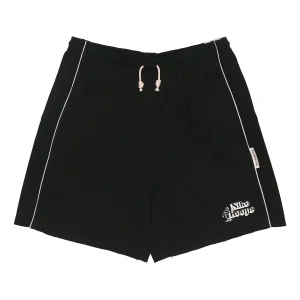 Nike Solid Color Lacing Elastic Breathable Sports Shorts Black DH7384-010