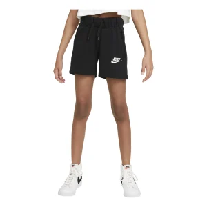 (GS) Nike Logo Printing Drawstring Lacing Sports Shorts Girls Black DA1405-010
