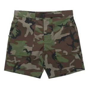 Nike Big Pocket Camouflage Straight Woven Shorts Green Camouflage AT9882-222