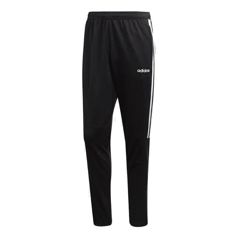 adidas Three-Striped Recreational Training Running Trousers Men's Black DY3133