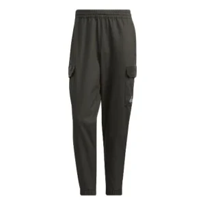 Men's adidas Woven Pants Solid Color Elastic Waistband Long Sports Pants/Trousers/Joggers Dark Brown HD0354