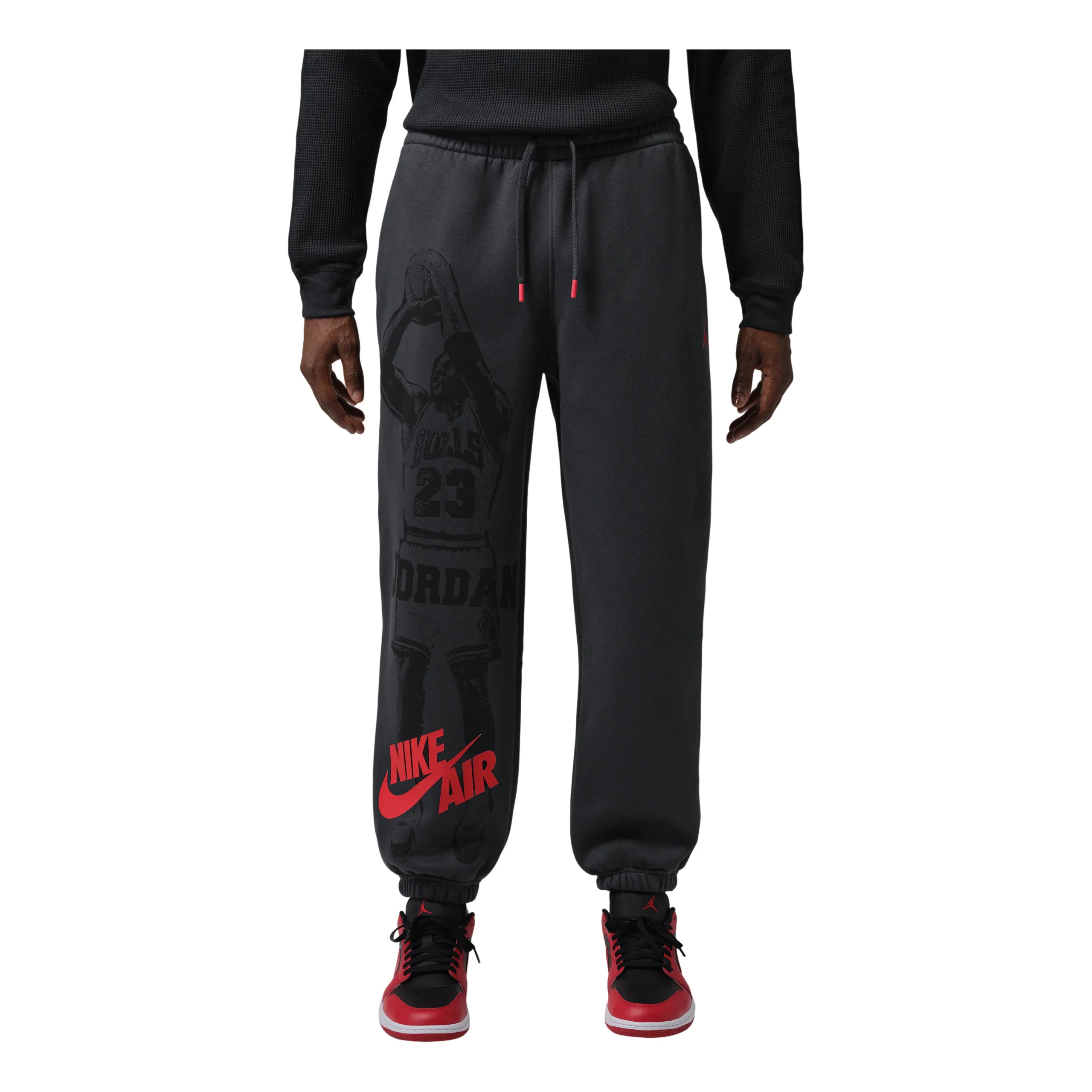 Jordan Brooklyn Fleece Cuffed Pants 'Off Noir' IW1060-045