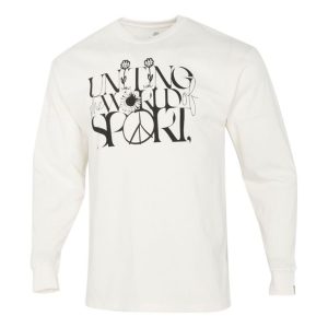 Nike Sportswear Casual Sports Round Neck Pullover Long Sleeves Creamy White DM2191-902