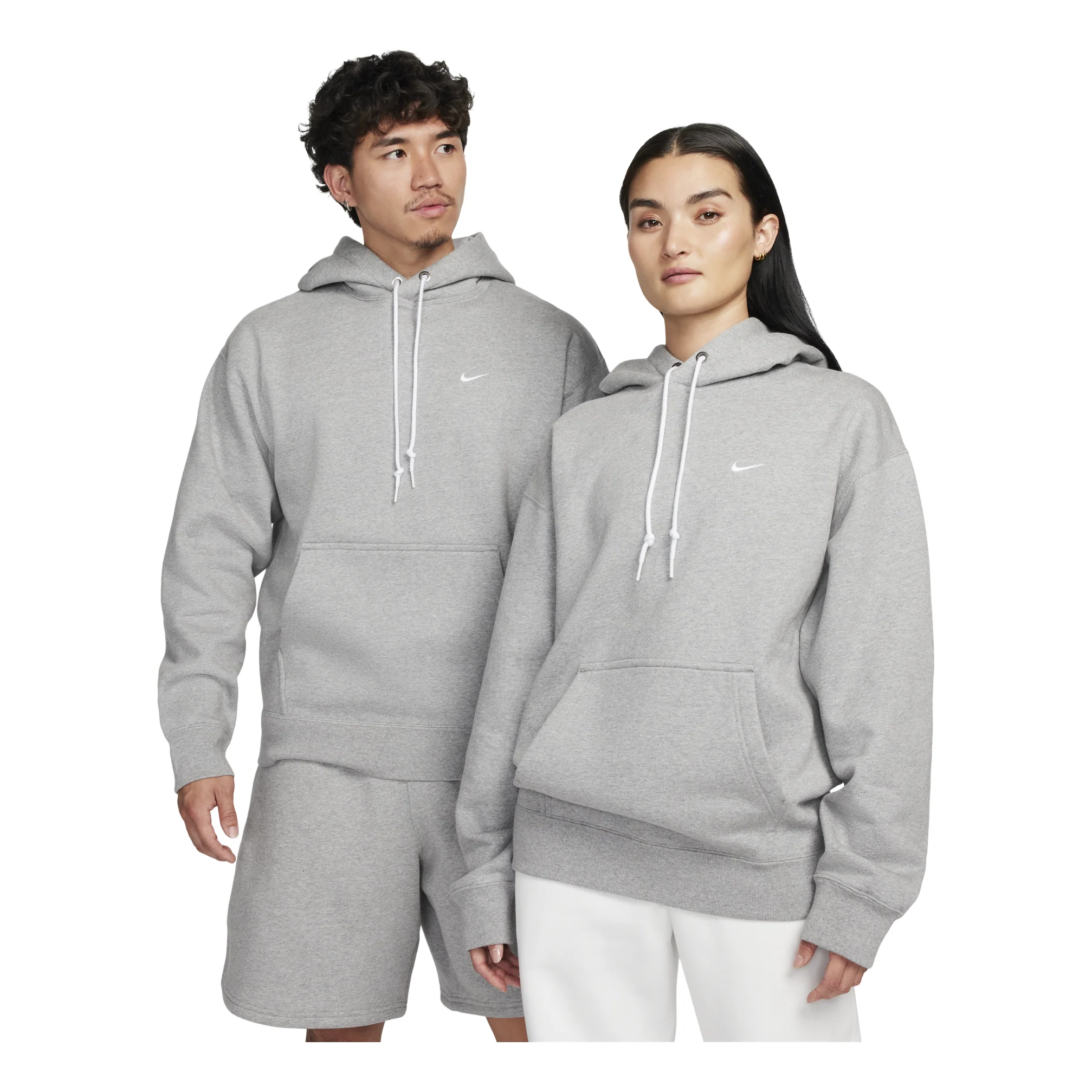 Nike AS NK Solo SWSH Fleece Po Light gray DX1356-063
