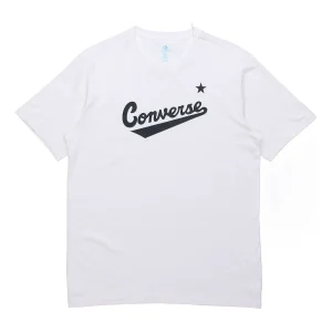 Men's Converse Classic Alphabet Pattern Short Sleeve White 10018235-102