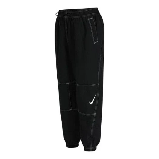(WMNS) Nike Nsw Rpl Swsh Gx Hr Jggr Woven Casual Loose Bundle Feet Sports Pants/Trousers/Joggers Autumn Black DD5573-010