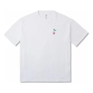 Converse Loose Fit Star Chevron Cherry Tee Asia Sizing 'White' 10025237-A03